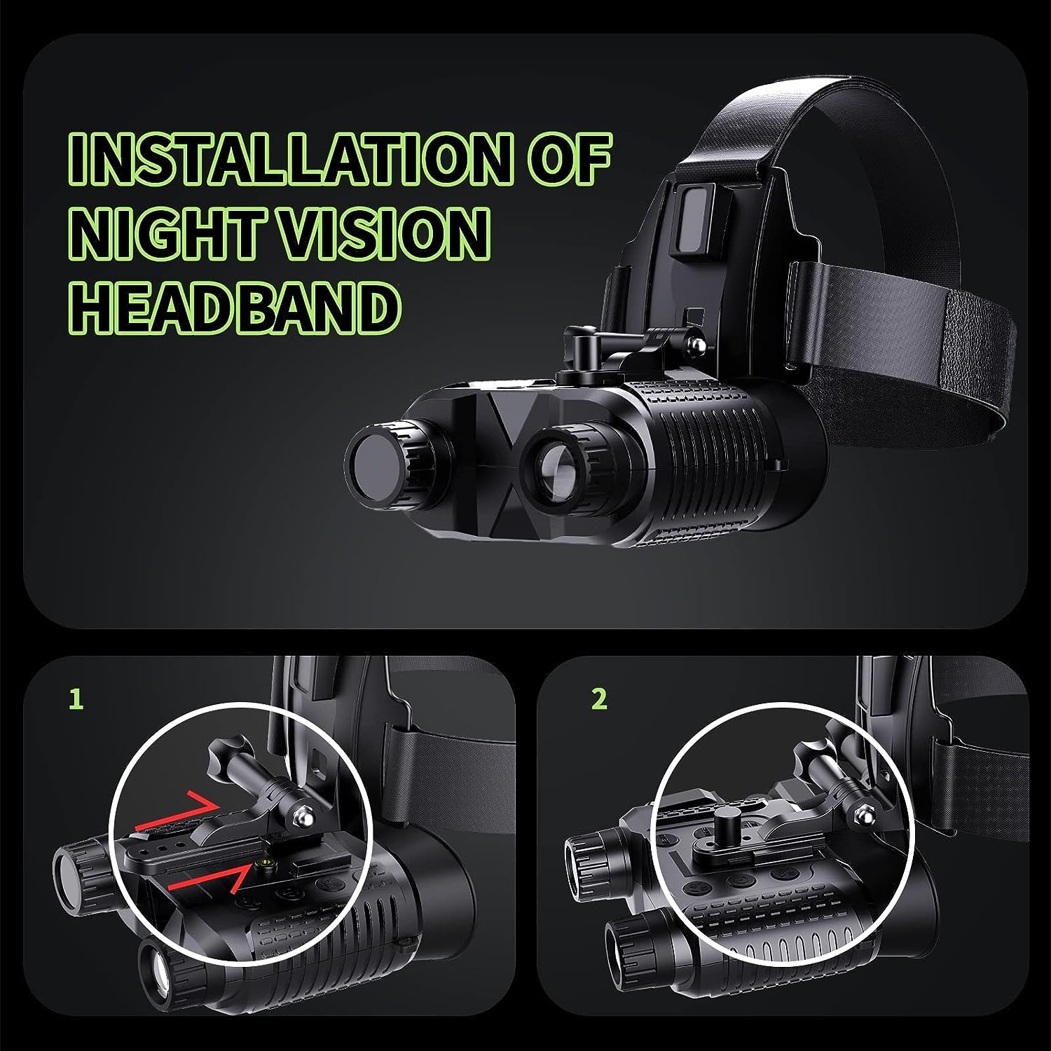 Head-mounted night vision goggles (6)
